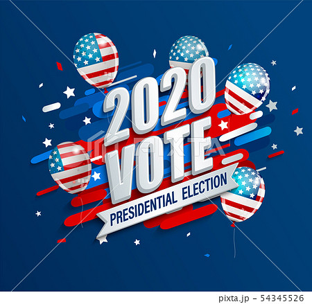2020 USA presidential election dynamic banner. 2020 USA presidential election dynamic banner. 54345526
