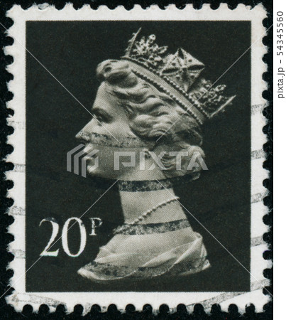 Vintage stamp printed in Great Britain 1989 shows 54345560