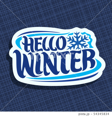 Vector logo for Winter 54345834