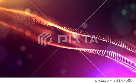 Glow particles are in air as science fiction of microcosm or macro world or sci-fi. 3d rendering of Glow particles are in air as science fiction of microcosm or macro world or sci-fi. 3d rendering of 54347000