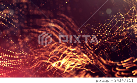 Glow particles are in air as science fiction of microcosm or macro world or sci-fi. 3d rendering of Glow particles are in air as science fiction of microcosm or macro world or sci-fi. 3d rendering of 54347211