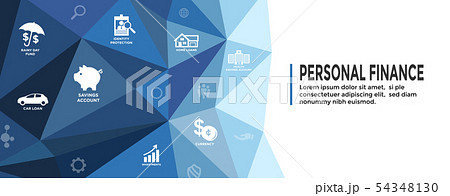 Financial Emergency Fund Icons  w Home or House, 54348130