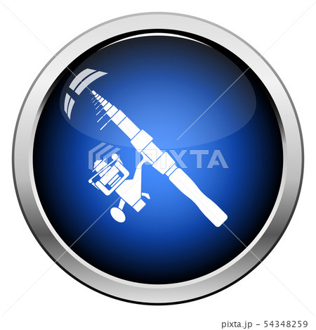 Icon Of Curved Fishing Tackle Icon Of Curved Fishing Tackle 54348259