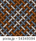 Endless seamless knitted wool Irish-Saxon ornament 54349394
