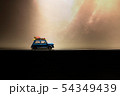 Toy car concept , spot light, low key shot 54349439