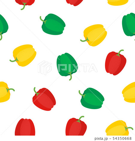 Seamless green red yellow pepper Seamless green red yellow pepper 54350668