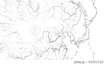 World Map of FAR EAST REGION: Japan, Korea, China, Siberia, Yakutia, Mongolia, Dzungaria 54351710