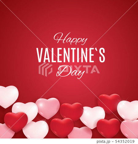 Valentine's Day Love and Feelings Background Design. Vector illustration 54352019