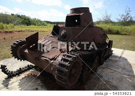 旧日本軍の戦車 アメリカ の写真素材