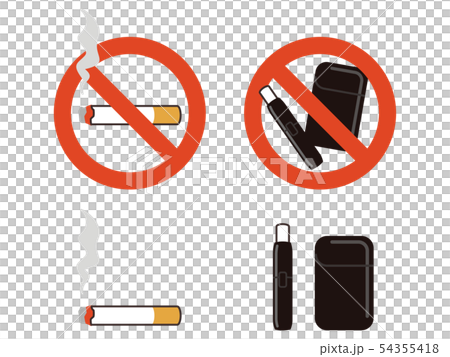 禁煙マーク タバコ 電子タバコ 禁煙マーク タバコ 電子タバコ 54355418