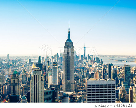 ニューヨーク エンパイア・ステートビルとマンハッタン 朝景 ニューヨーク エンパイア・ステートビルとマンハッタン 朝景 54356222