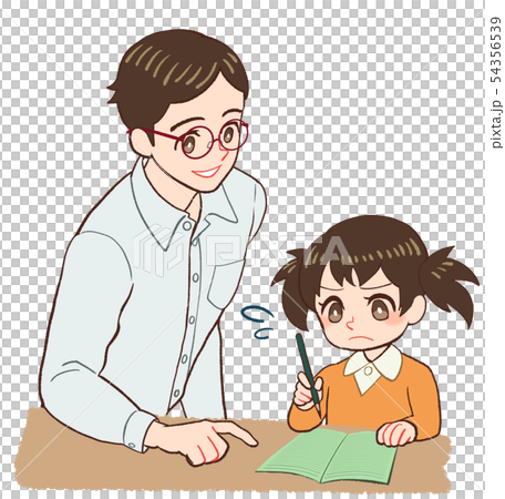 Teacher and child teaching Teacher and child teaching 54356539