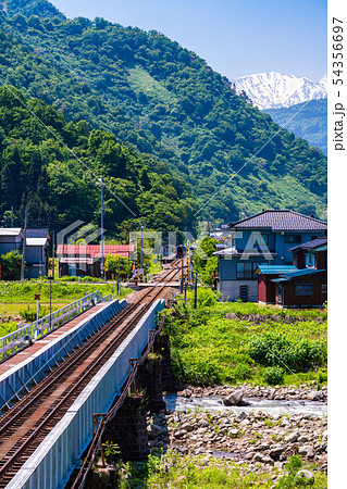 （新潟県糸魚川市）大糸線　根知駅付近の景色 54356697