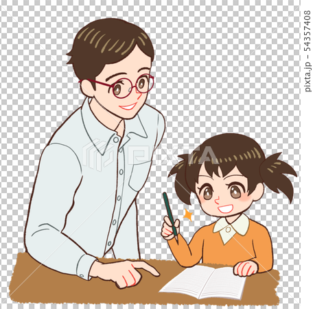 教える先生と子ども　ノート　わかった 54357408