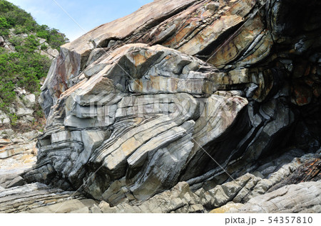 天鳥の褶曲(フェニックス褶曲) 【和歌山県すさみ町口和深】 54357810