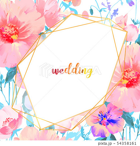 透明水彩 水彩画 花 54358161