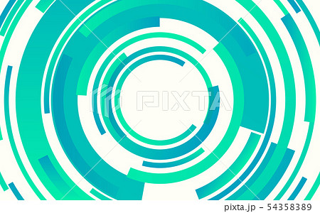 abstract technology green circles on white color 54358389