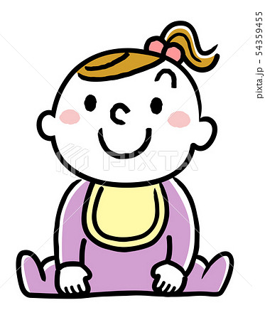 赤ん坊 赤ちゃん 乳幼児のイラスト素材