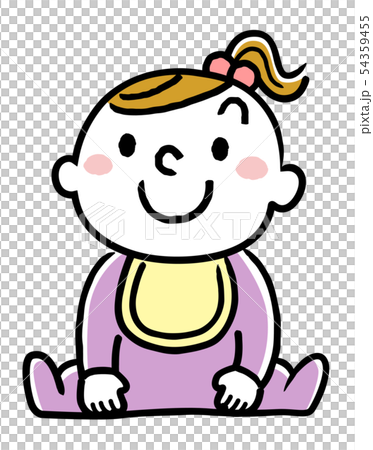 赤ん坊 赤ちゃん 乳幼児のイラスト素材