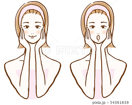美容 スキンケア 女性 表情セット 美容 スキンケア 女性 表情セット 54361639