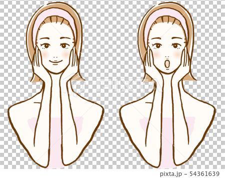 美容 スキンケア 女性 表情セット 美容 スキンケア 女性 表情セット 54361639