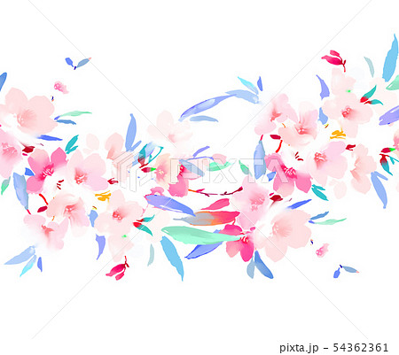 透明水彩 水彩画 花 54362361