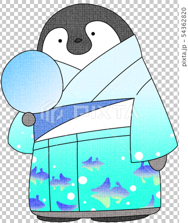 Emperor penguin chicks (with blue uniform yukata / processing) Emperor penguin chicks (with blue uniform yukata / processing) 54362820