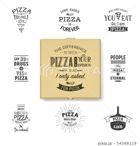 Realistic template blank brown package pizza boxes