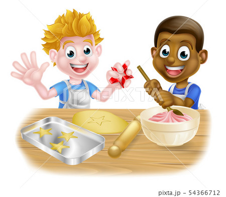 Cartoon Boy Bakers Cartoon Boy Bakers 54366712