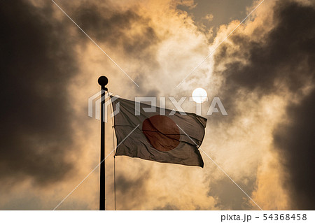 日本国旗・日の丸・太陽 54368458