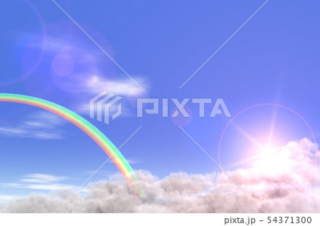空 虹 背景 バックグラウンドのイラスト素材