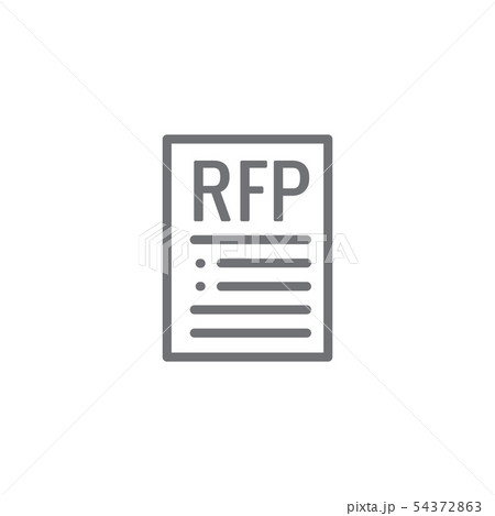 RFP Icon - request for proposal concept or idea 54372863