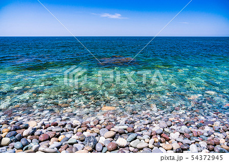 (新潟県)親不知海岸 青い海岸イメージ (新潟県)親不知海岸 青い海岸イメージ 54372945
