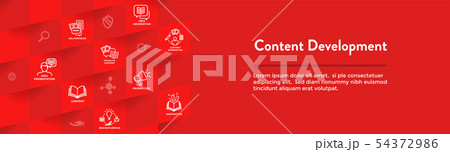 Storytelling Content Development Icon Set - Web 54372986