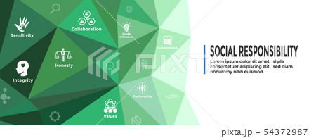 Social Responsibility Icon Set & Web Header Banner Social Responsibility Icon Set & Web Header Banner 54372987