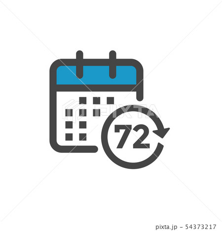 Time Management Icon with Deadline, Hurry, & 54373217