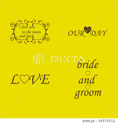 Wedding logos, hand drawn elegant, delicate monogram collection Wedding logos, hand drawn elegant, delicate monogram collection 54373512