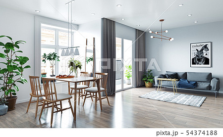 modern  living interior design. 54374188