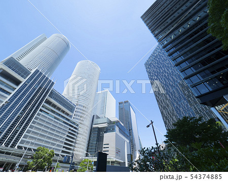 名古屋駅前のビル街 名古屋駅前のビル街 54374885