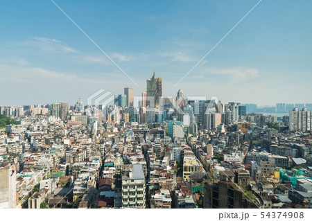 Image of Macau (Macao), China. Skyscraper hotel Image of Macau (Macao), China. Skyscraper hotel 54374908