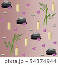 Spa pattern with young bamboo and zen stones 54374944