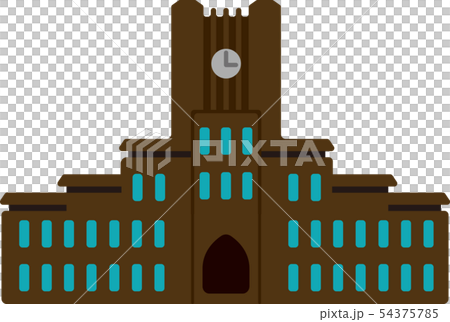 東京 建物 ランドマーク ビルイラスト 東京大学のイラスト素材