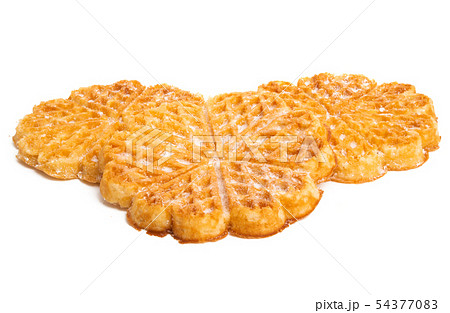 swiss waffles isolated 54377083