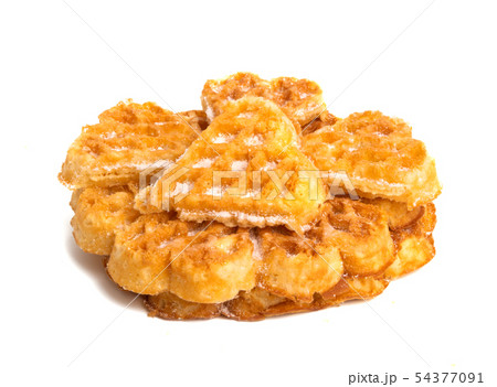 swiss waffles isolated 54377091