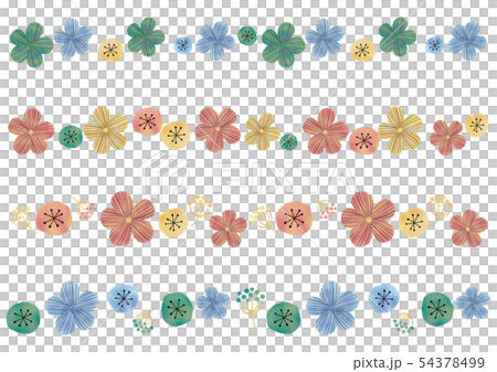 斯堪的納維亞風格×水彩風格花線材料 54378499