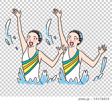 Artistic Swimming Stock Illustration