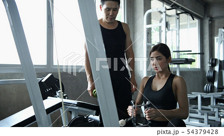 Exercise concept. Young people are playing Exercise concept. Young people are playing 54379428