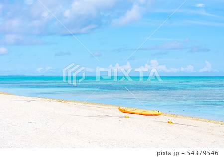 Beautiful Beach in Nagannu Island, Okinawa, Japan 54379546