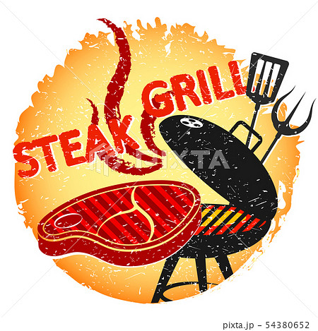 Steak grilled barbecue design 54380652