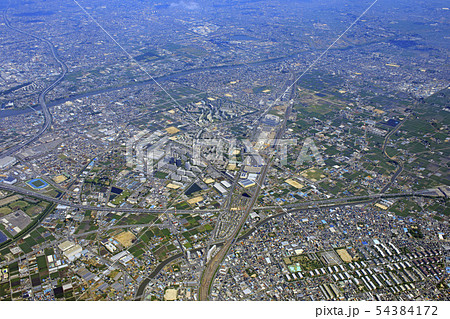 三郷上空／郊外の住宅地 54384172